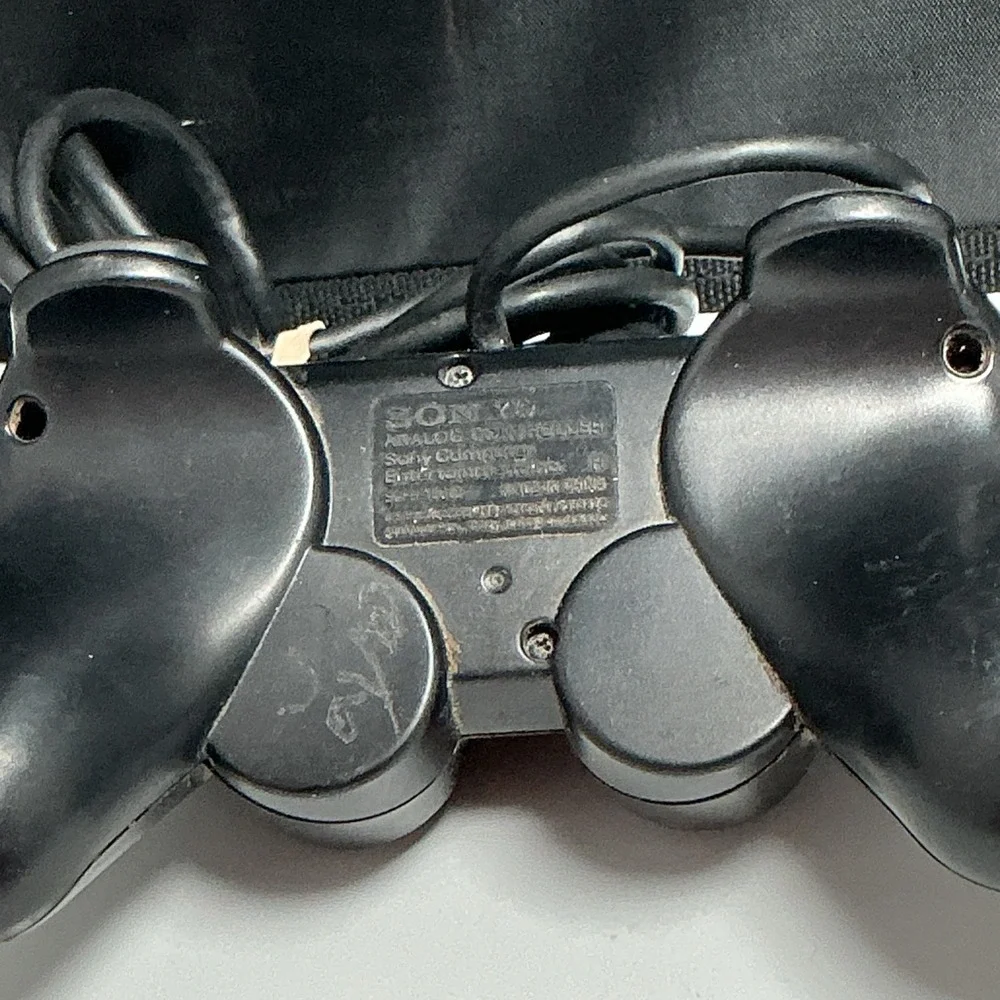 Sony PlayStation 2 DualShock 2 Controller Lot of 2 Black Untested As-Is